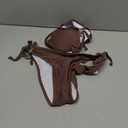Century Star Women Cute String Triangle Bikini Sets - Swimsuits Two-Piece Tie Side Adjustable Ties Halter Bathing Suit (Brown, XS)