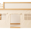 Wonder Nook Bunk Bed Curtains, Adjustable 2 Panels, Bottom Bunk Bed Privacy Set, Cotton Play Tent Curtain with Velcro & Tie Attachments – Multipurpose Kids Fort Play Space for Loft Beds, Tables