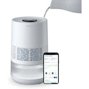 BLUEAIR Premium Smart Humidifier for Large Rooms, Bedrooms, Better Sleep with Evaporative Invisible Mist Tech, Auto Humidify, Easy Top Fill, Smart Control with App, Touchscreen, 3.5L Tank for 48 hours