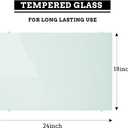 DEVELOP Magnetic Glass Whiteboard, 24 x 18 Inches (60 x 45 cm), Small Tempered Glass Dry Erase Board for Wall, Frameless Whiteboards with Marker Tray, 4 Markers, 2 Magnets, 1 Eraser