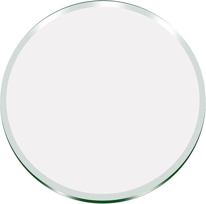 SZG Glass | 14" Inch Round Glass Table Top 1/4" Thick Tempered Beveled Edge (14 in), 
Product Dimensions	0.25"D x 14"W x 14"H