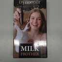 Electric Milk Frother Handheld: Rechargeable - LED Digital Display, Bare-Bones Version - Blackish Purple