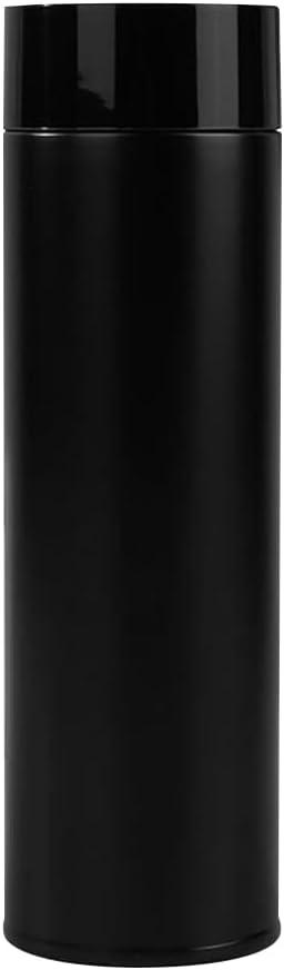 17 oz Water Bottle Stainless Steel Thermoses - Insulated Vacuum, Leak Proof, Keeps Drinks Hot/Cold - Ideal for Coffee, Tea, Water - Black (16.9 Ounces)