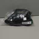 Women's Sweater Dress Crochet Ribbed Knit Ruffle Hem Flared Long Sleeve Mock Neck Mini Dress, L