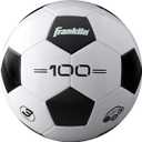 Franklin Sports Soccer Balls Starter Set - Size 3 - 1 Inflated Ball With Hard Shell Socks Black And White