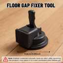 Heavy Duty Floor Gap Fixer Tool, 4.65 Inch Suction Cup with 175lbs Pulling Force, Flooring Repair Tool for Wood Tile Vinyl Laminate, Rubber Suction Cup Lifter for Widths 5 Inches & Above