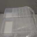 Honeydak 2 Pcs Clear Plastic Bandages Storage Organizer 2 Tiers First Aid Box Large Portable Medicine Container Holder Empty for Home Cabinet Office Travel School Use Supplies