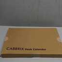 Desk Calendar 2026 with Desktop Mat, Cabbrix Large Desk Pad Calendar 22 x 17 Inch Runs From January 2026 to June 2027, Floral Design Calendar 2026 for Home School and Office (Apricot)