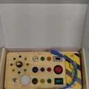 Montessori Toy from 1 Year Old, Montessori Busy Board with LED Light Switch, Activity Board, Wooden Toy from 1, 2, 3 Years, Motor Skills Toy, Sensory Toy, Educational Toy