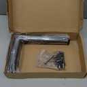 4 Pack - L 8" x H 6" x W1.5, 5mm Thick Black L Shelf Bracket, Iron Shelf Brackets, Metal Shelf Brackets, Floating Shelf, Shelf Supports with Screws