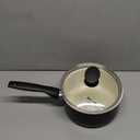 GreenPan Rio Healthy Ceramic Nonstick 2QT Saucepan Pot with Lid, PFAS-Free, Dishwasher Safe, Black