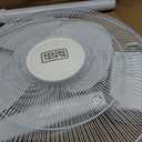 BLACK+DECKER 18-Inch Stand Fan with Pedestal Base, Height Adjustable Pedestal Fan with Remote and Touch Control Panel, Free Standing Fan with 90-Degree Oscillating and 3-Speed Settings, White