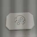 Siding Light Mounting Block, 8141DBL Vinyl Siding Mounting Block with Built-in Electrical Box, Outdoor Mounting Plate kit for 1/2 inch Double, White, 1 Pack