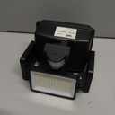 UME Battery Powered Motion Sensor Outdoor Lights 302 LED 1800LM, IP65 Waterproof Battery Operated Flood Lights Outdoor, 3 Heads Security Motion Light with 3 Modes for Garden Patio Yard (Black)