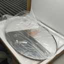 ANDY STAR Bronze 22x30 Oval Bathroom Mirror, Sturdy Stainless Steel Frame, Anti-Scratch Glass, Modern Brushed Bronze Finish, Easy Wall Mount