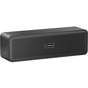 FULMINARE Portable Bluetooth Speaker for Home, Wooden Housing, 50W Deep Bass Stereo Sound, Bluetooth 5.3, 30H Playtime, 4-in-1 Playback, IPX5 Waterproof for Indoor & Outdoor Use