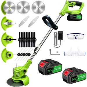 Electric Weed Wacker - 24V Cordless Weed Electric Eater Battery Powered