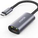 Anker USB C to Ethernet Adapter, Portable 1-Gigabit Network Hub, 10/100/1000 Mbps, for MacBook Pro, iPad Pro 2019/2018, ChromeBook, XPS, Galaxy S9/S8, and More