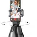 Selfie Stick Tripod 360Rotation Auto Smart Face & Object Tracking Cell Phone Tripod Holder for Video Recording, Work with Tripod for iPhone Android