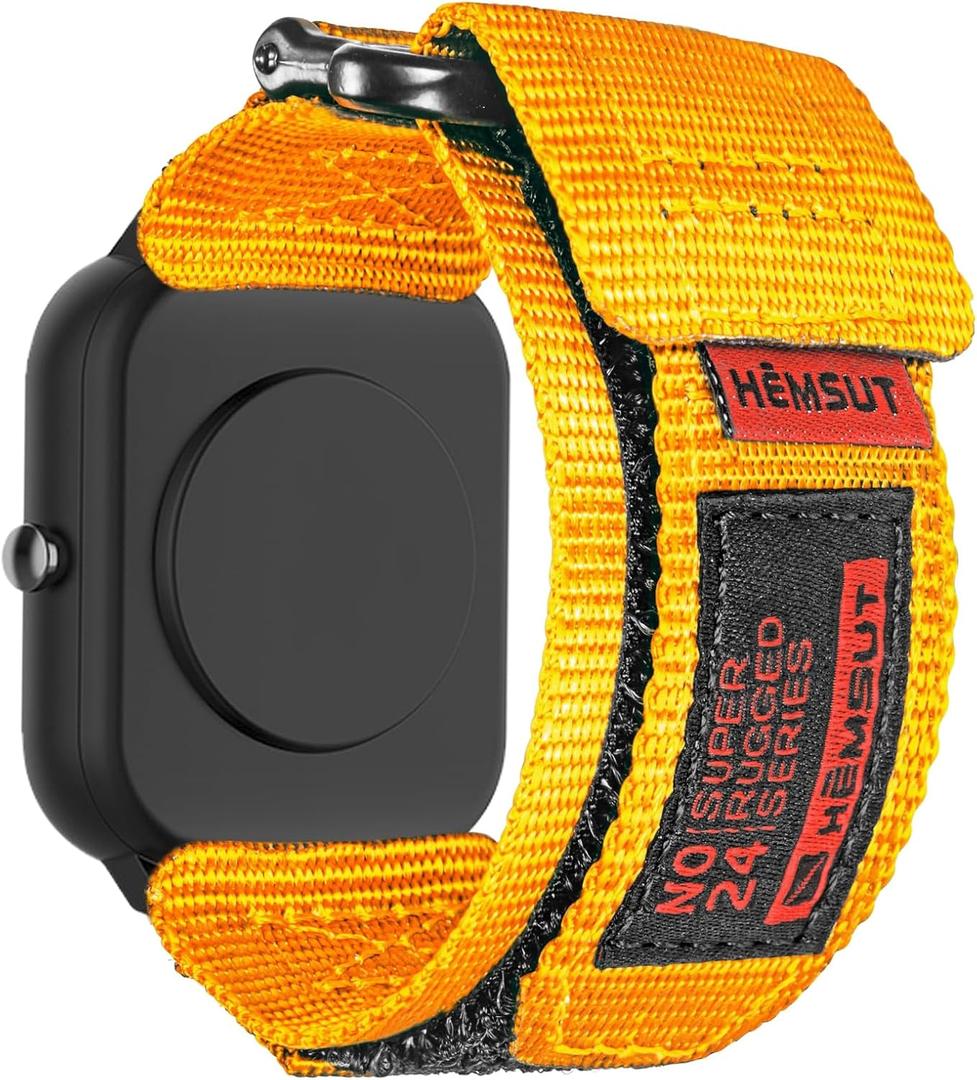 Rugged Nylon Sports Strap Compatible with Carbinox Edge/Blaze Round/Blaze S/X-Ranger/Vortex/Vesta/Blaze Square,Suunto 9 Peak/9 Peak Pro/5 Peak/Race/Vertical, T-Rex 3 Pro 48mm(not 44mm)