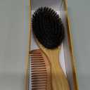 Belula 100% Boar Bristle Hair Brush Set (Medium). Soft Natural Bristles for Thin and Fine Hair. Restore Shine And Texture. Wooden Comb, Travel Bag and Spa Headband Included!