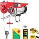 VEVOR Electric Hoist, 1760 lbs 120V Electric Winch with 328 ft Wireless Remote Control, 40 ft Single Cable Lifting Height, Single/Double Slings, Emergency Stop, Lift Hoist for Garage Warehouse Factory