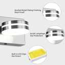 LED Modern Bathroom Lights Fixtures 4 Light 30in Brushed Nickel