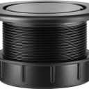 Patio Table Umbrella Hole Ring Plug Cap Set, Outdoor Parasol Table Hole Cover Insert Thicker Patio Table Hole Plug Ring for Outdoor, Patio, Yard, Garden, Camping, Pool (Black)