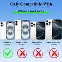 Fiyart Designed for iPhone 16 Case Cute Cheetah Print Design Compatible with MagSafe Wireless Charging,Magnetic Leopard Phone Cover for Women Girls 6.1"-Black