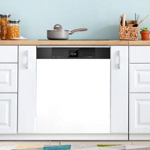 White Dishwasher Magnet Cover Magnetic Sticker Dish Washer Door Panel Cover Fridge Kitchen Appliance Magnet Decal Sheet Decor 23x26 inch