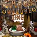 How The West Was One Year Old Party Decorations, Western First Birthday Decorations, Cowboy Balloons Backdrop High Chair Banner Cake Topper Number 1 Cowboy 1st First Rodeo