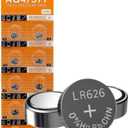 Cotchear 10pcs 1.5V AG4 LR626 Alkaline Button Battery L626 LR626 LR66 SR626 377 SR626SW Batteries Coin Cells for Watches Calculators Toys