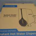 Waterdrop KJ600 Reverse Osmosis System, Instant Hot Water Dispenser, 600 GPD, Reduce PFAS, Tankless, 2:1 Pure to Drain, Under Sink, TDS Reduction, Smart Faucet, Hot and Cold Water Dispenser Faucet
