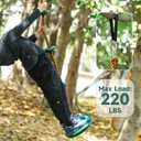 Climbing Rope with Platforms and Disc Swing Seat Set Playground Accessories Including Bonus Hanging Strap & Carabiner Tree Swing for Kids Rope Swings for Tree