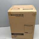 SONGMICS 3.2 Gallon (12 L) Trash Can, Stainless Steel, Step-On Pedal