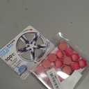 20Pcs 21 x 20mm Pink Luminous Car Wheel Tyre Hub Screw Bolt Nut Cap Covers Universal for Vehicle Auto Replacement Parts