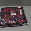 HVERDE Men's Winter Cotton Plaid Shirts Jacket Warm Fleece Lined Flannel Hooded Shirt Jacket Coat for Men Red(A148) L