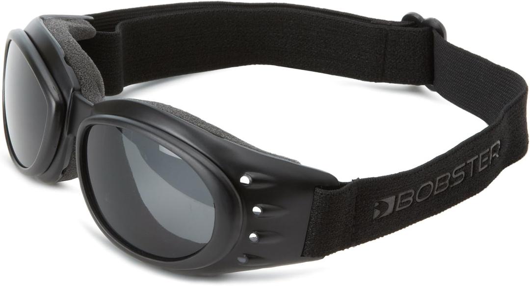 Bobster Cruiser 2 Goggles, Black Frame/3 Lenses (Smoked, Amber and Clear)