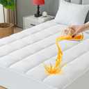 GOGREEN Waterproof Extra Thick Mattress Topper Cal King Size, Breathable Pillow Top Mattress Pad Cover Down Alternative Overfilled Plush Soft Bed Protector with 8-16 Inch Elastic Deep Pocket