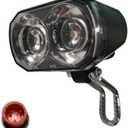 Ebike Headlight LED Light for Night Riding 36V/48V LED Ultra Bright Front Light for Ebike Scooter (2-pin male)