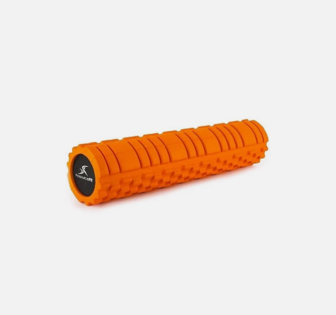ProSource Sports Medicine Foam Roller 24" x 6" / 13" x 6" with Grid for Deep-Tissue Massage and Trigger-Point Muscle Therapy