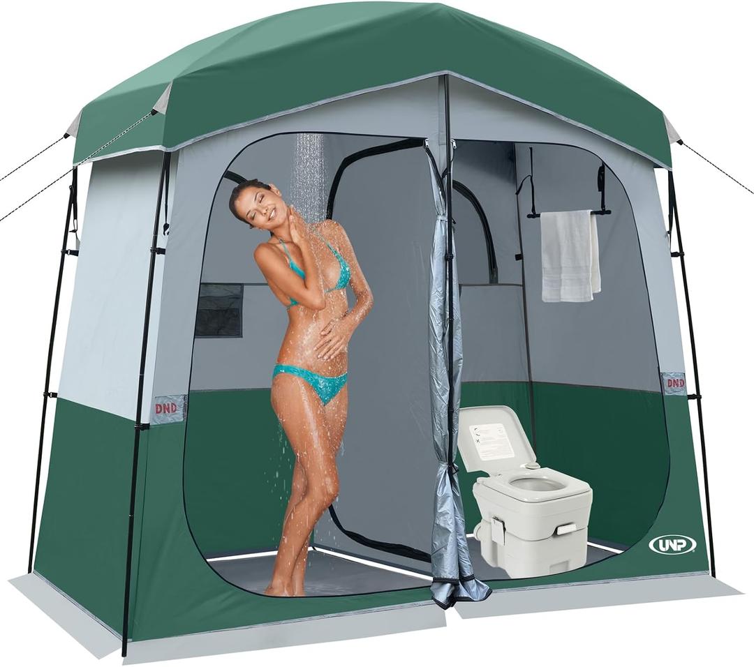 Shower Tent, Outdoor Camping Privacy Shelter-Dressing Changing Room-Portable Toilet Tent for Hiking Sun Shelter Picnic Fishing 100'x 50' x 91'H.