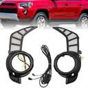 OsyphereX Daytime Running Fog Light Turn Signal Lamp Assembly Compatible with 4Runner 2014-2025 Pair Front DRL w/Sequential Switchback White & Blue Left and Right