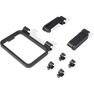 Weber Works Organizer Kit  RailMounted Grill Accessory Set with Paper Towel Holder, Garbage Bag Holder & Tool Hooks