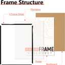 VIOLABBEY 18x24 Frame Set of 5, 18 x 24 Black Poster Frames for Wall Mounting Vertically or Horizontally, Gallery Wall Picture Frame