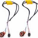 2Pcs 3157 4157 T25 Load Resistor Fix Hyper Flash, 50W 6 Ohm Load Resistors for 3157 Switchback Led Turn Signal Light, Led Resistor Turn Signal Kit