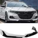 Front Bumper Lip Compatible with Honda Accord 2021-2022 ACR Style,3Pcs Air Dam Spoiler Splitter Chin,Fits for EX-L LX SE Sport Touring Hybrid, Protection Body Kit (Platinum White Pearl NH-883P)