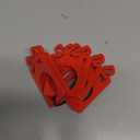 FLAIR GIFTS Gift Bow Wood Napkin Rings 6Pcs, Red Box Napkin Rings for Party Dinner Place Setting Christmas Holidays Decorations, Banquet, Daily Receptions