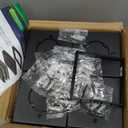 EXCMARK 4x4 Solar Post Cap Lights Outdoor Waterproof 12 Pack Fence Deck Post Lights with High-Brightness LEDs, Dual Light Modes Warm White & Cool White. (Classic Black, 12)