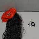 Boieo Pirate Wig for Women Men, Pirate Costume Women Men Halloween, Black Hair Wigs with Accessories, Headband Bandana Head Scarf Set, Adult Captain Hat Eye Patch